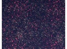 Jersey - Sprenkel pink auf blau